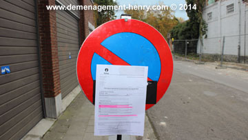 Demenagement HENRY - DEMANDE D'AUTORISATION DE PLACEMENT D'UNE SIGNALISATION